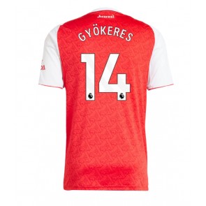 Arsenal Viktor Gyokeres #14 Domácí Dres 2025-26 Krátký Rukáv